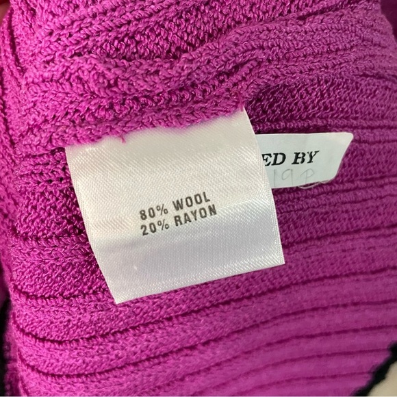 St. John Sport Preppy Tenniscore Ribbed Knit Wool Blend Polo - Picture 6 of 11